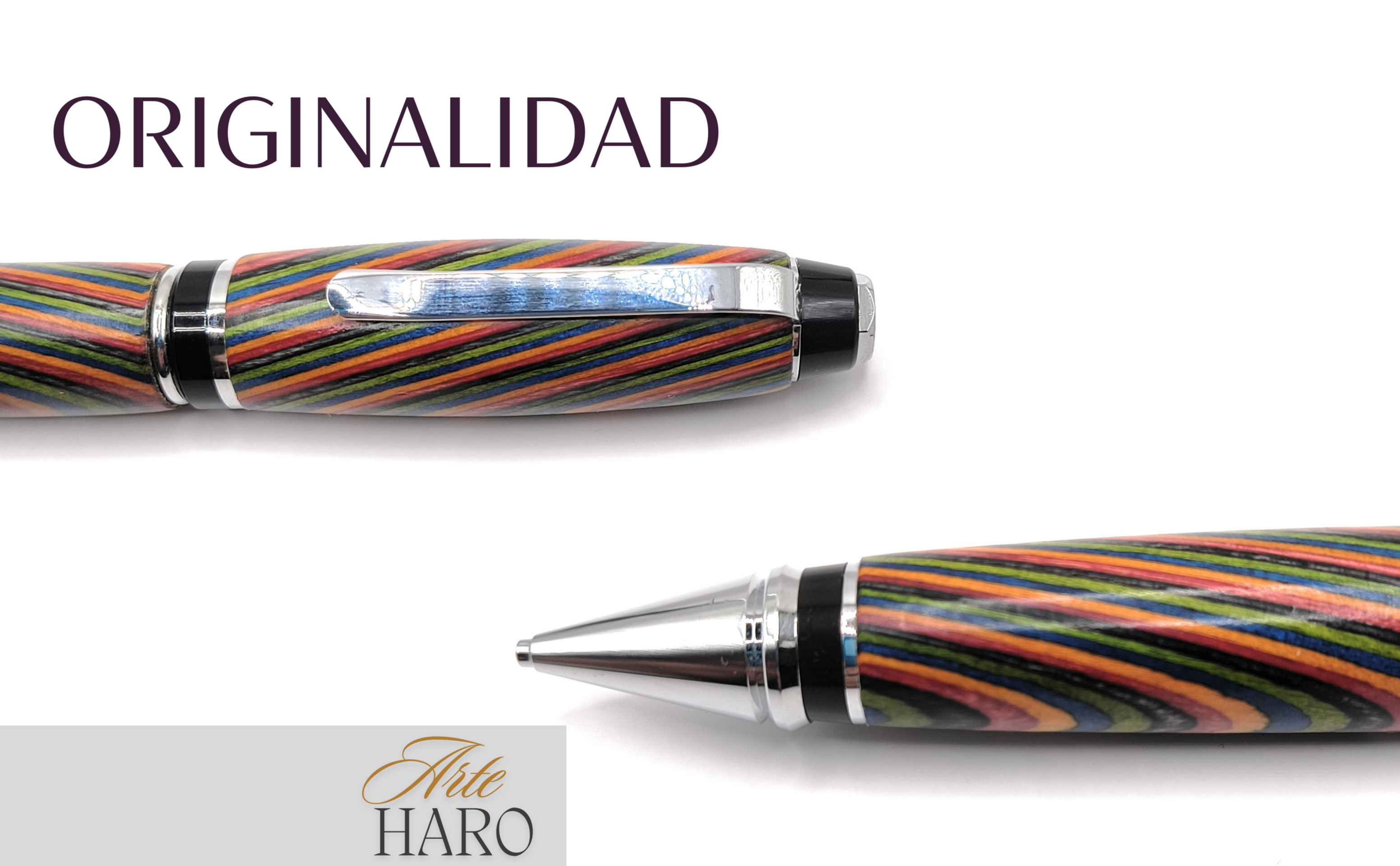 Portaminas Fint en madera Multicolor - 2