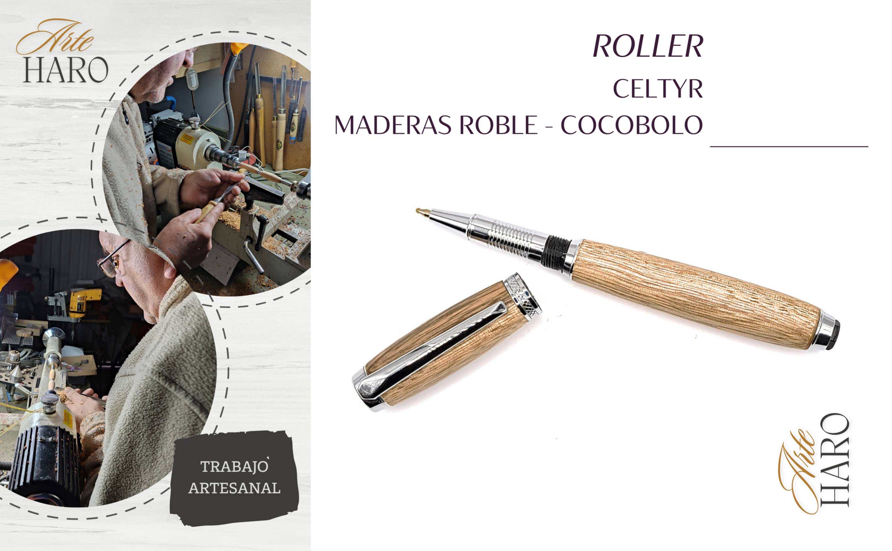 Roller TR en madera de Black Limba - 3