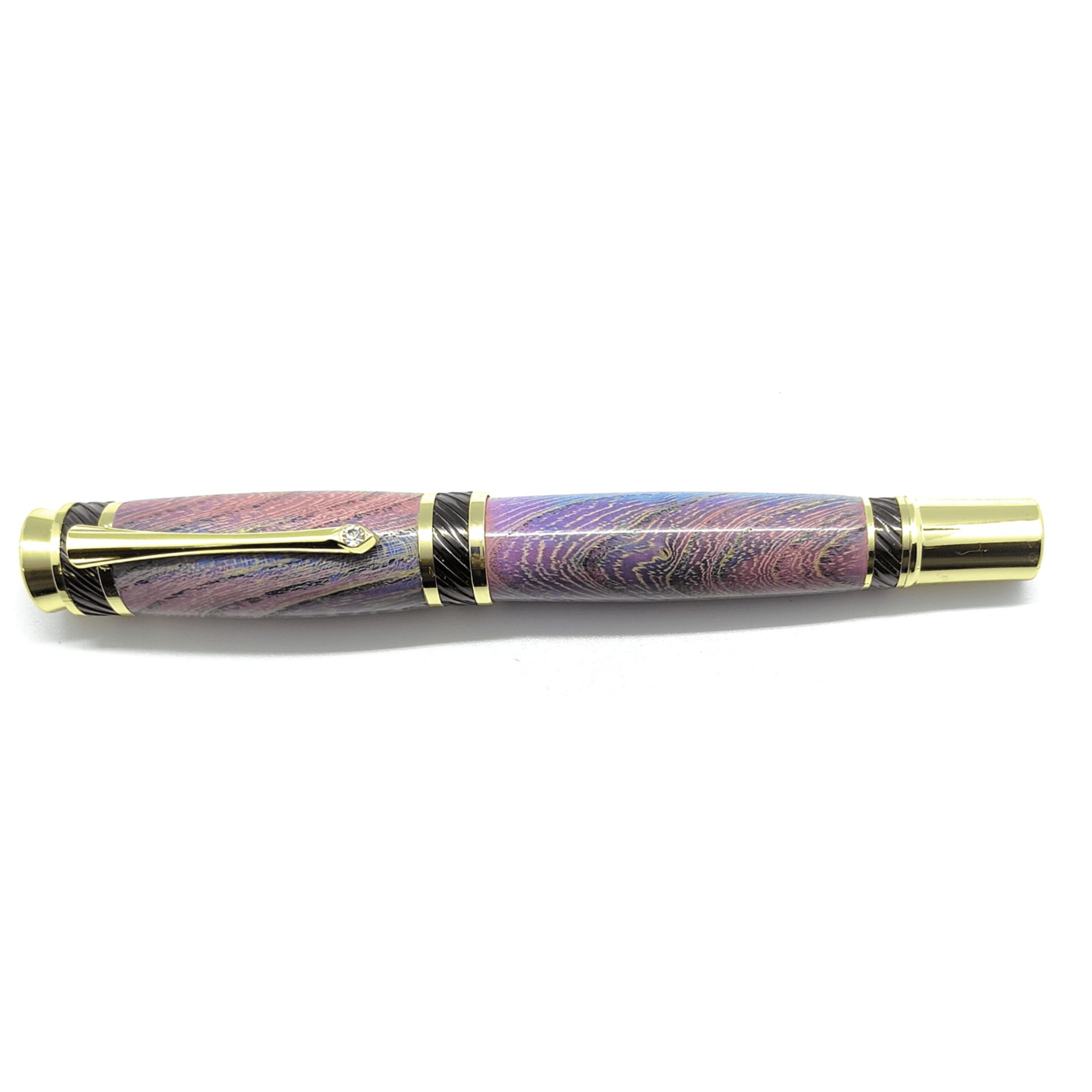 Pluma Estilográfica Titanium en madera de Abedul con cristal tallado - 3