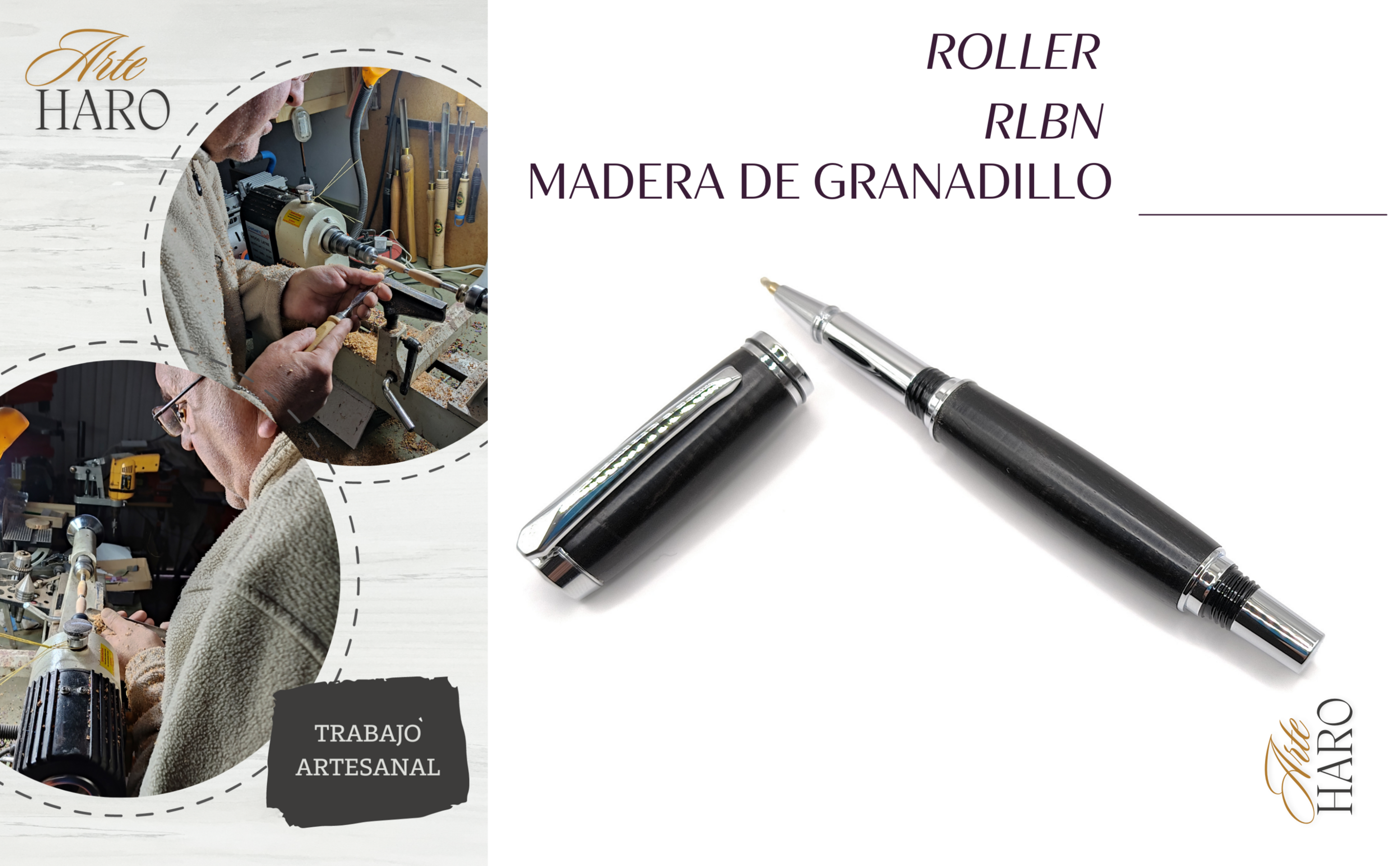 Roller en auténtica madera de Granadillo - 2