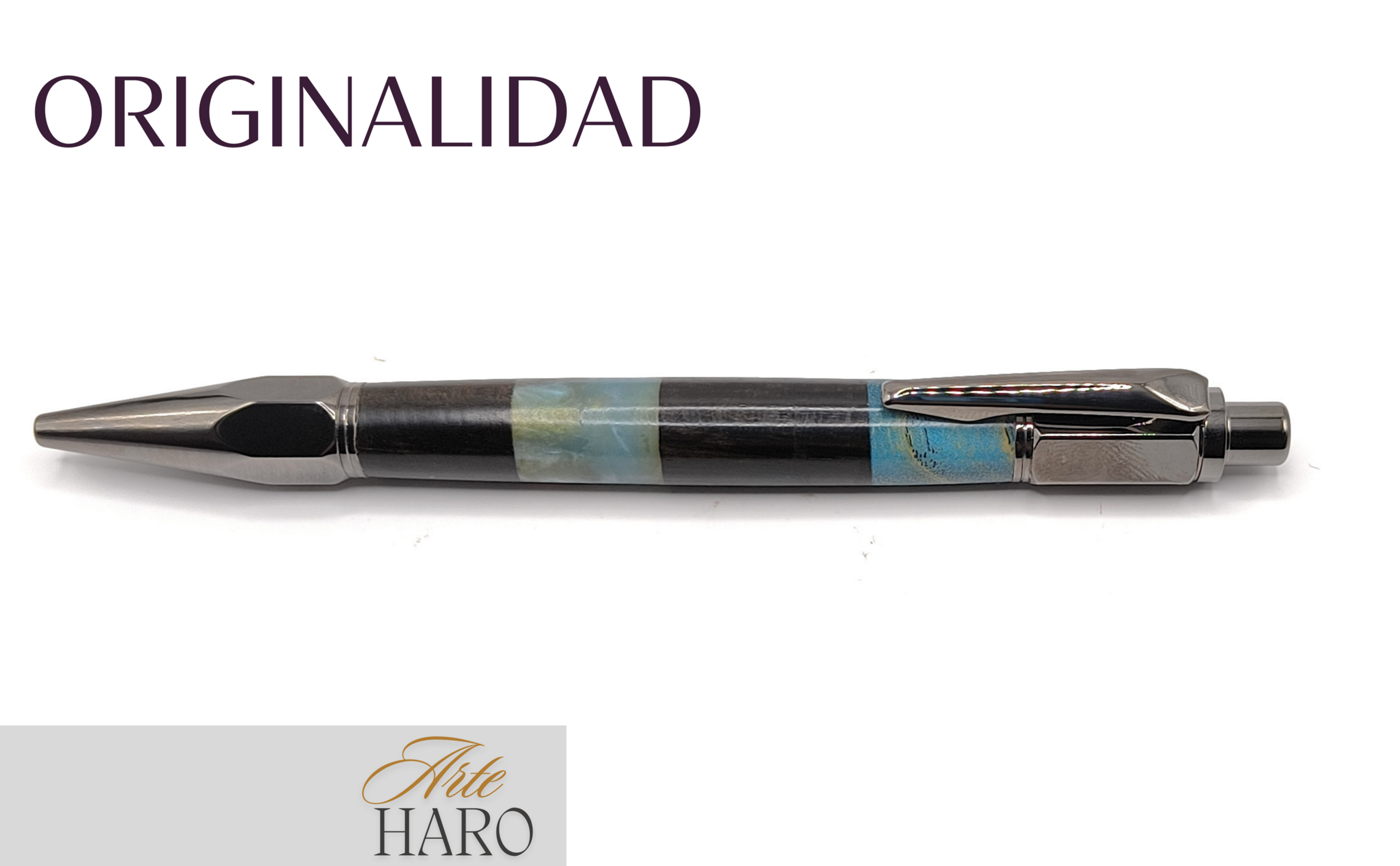Bolígrafo HX Marea en combinación de ébano-abedul-acrílico - 2