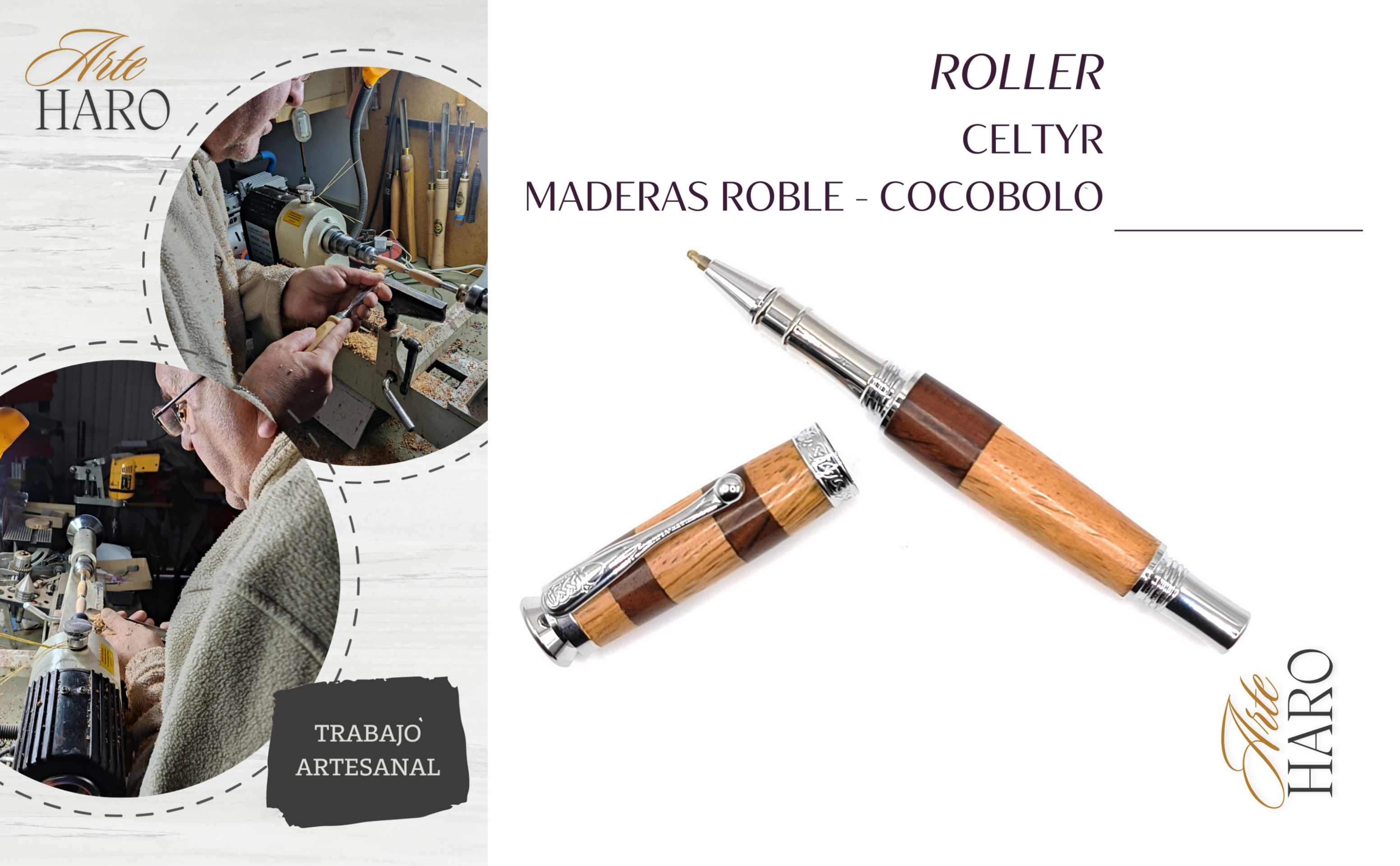 Roller Celtyr en combinación de maderas - 3