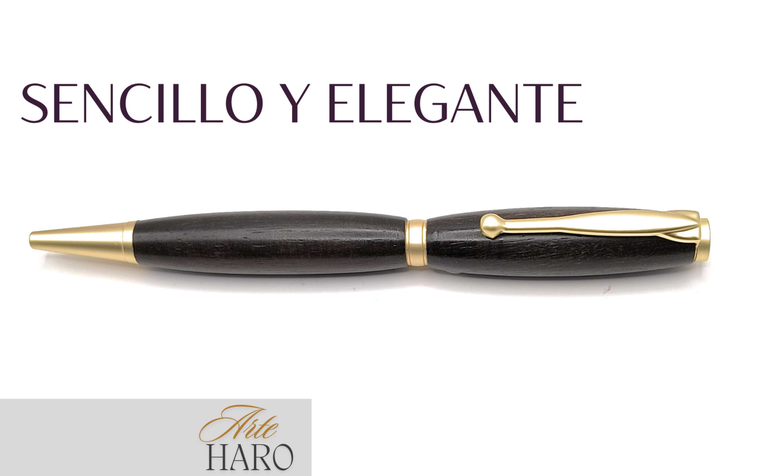 Bolígrafo SLM en madera de auténtico ébano. - 2