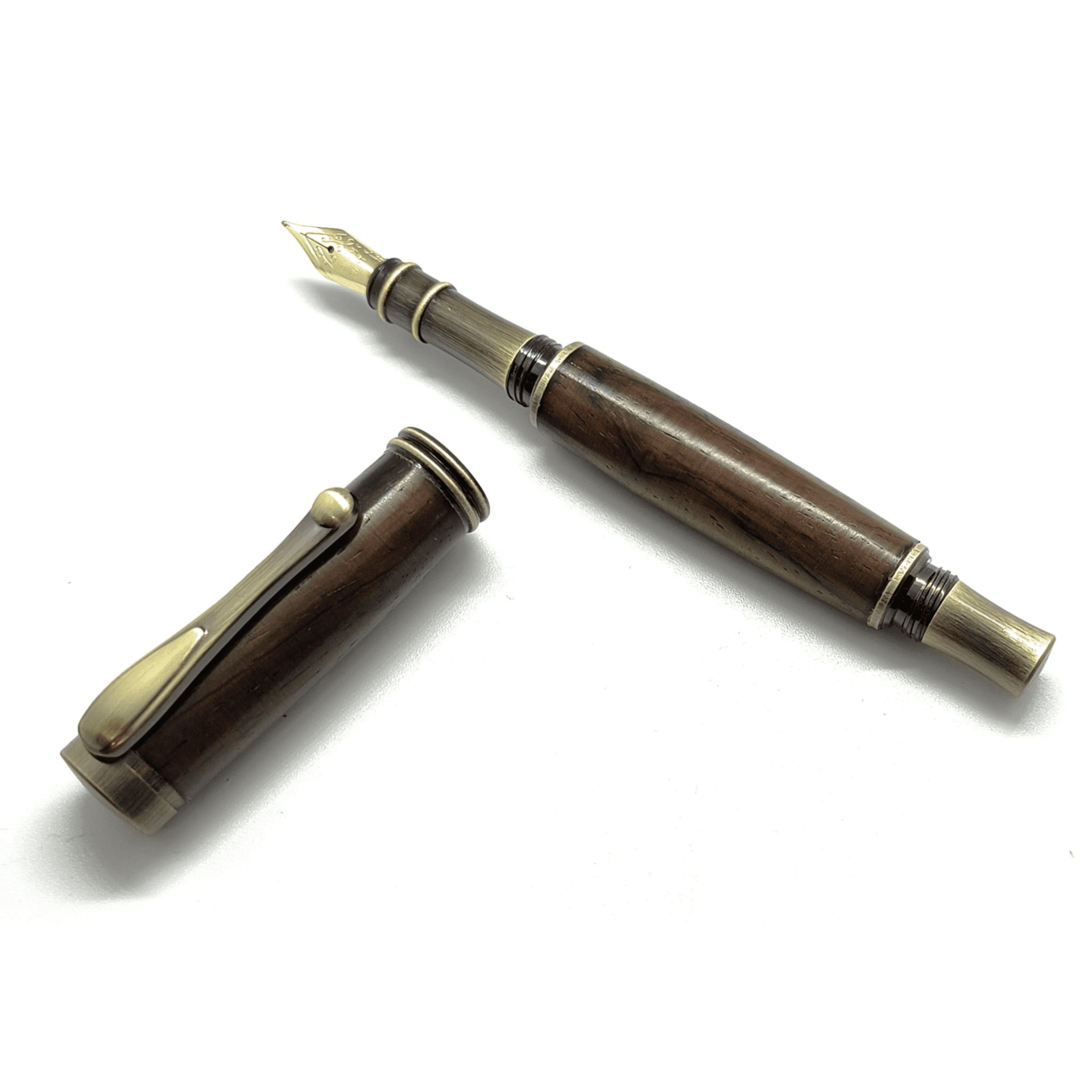 Pluma Estilográfica Retro en madera de Cocobolo - 1